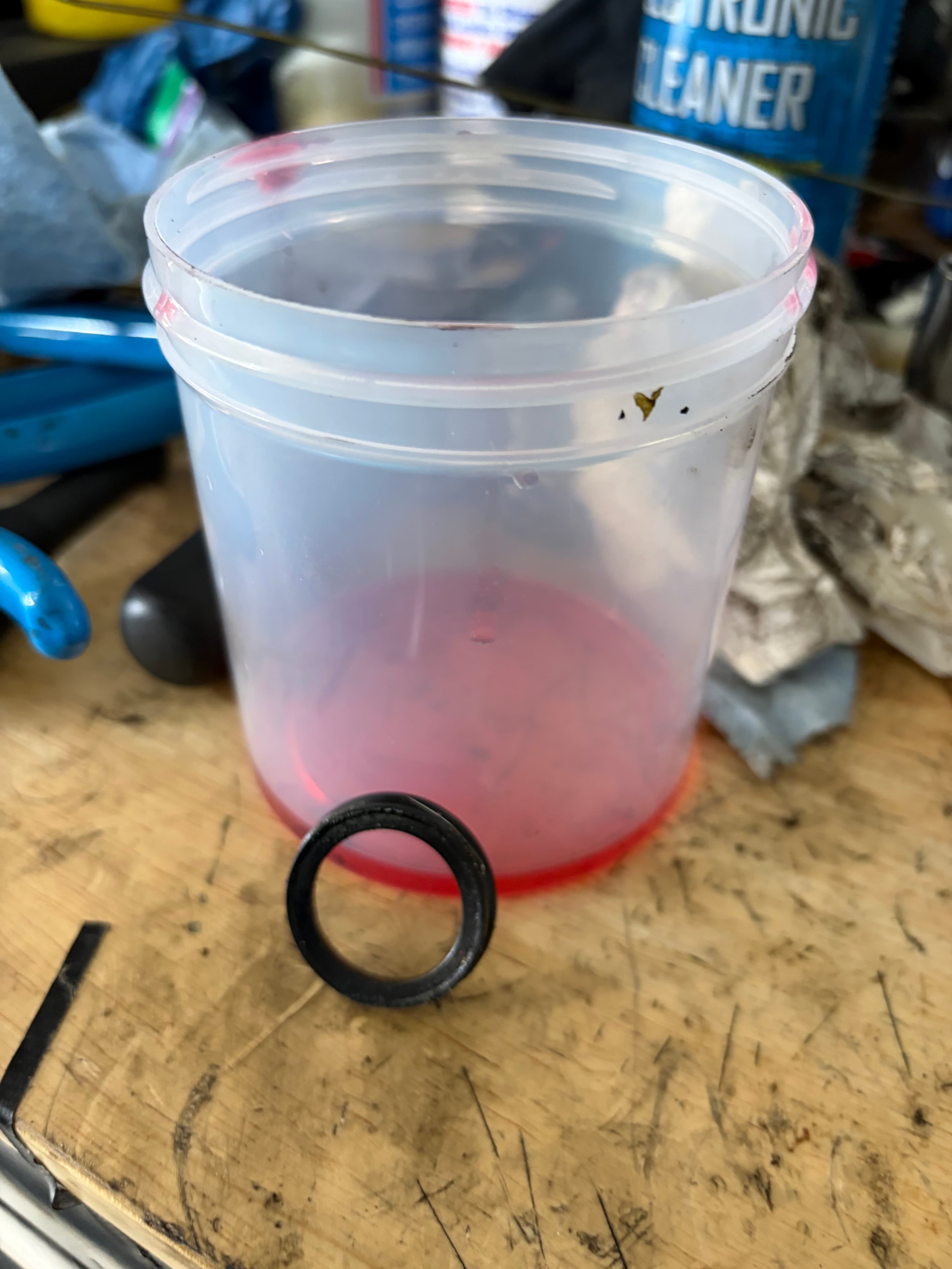 This was the washer causing the leak … replaced. Took many hours to get the rack back in - but the problem is fixed !